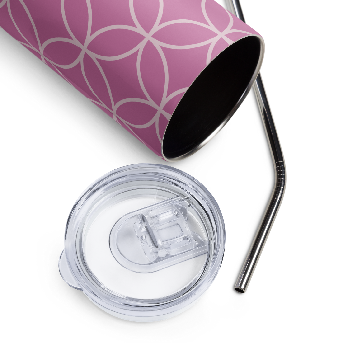 Purple Pattern Stainless Steel Tumbler 20 oz