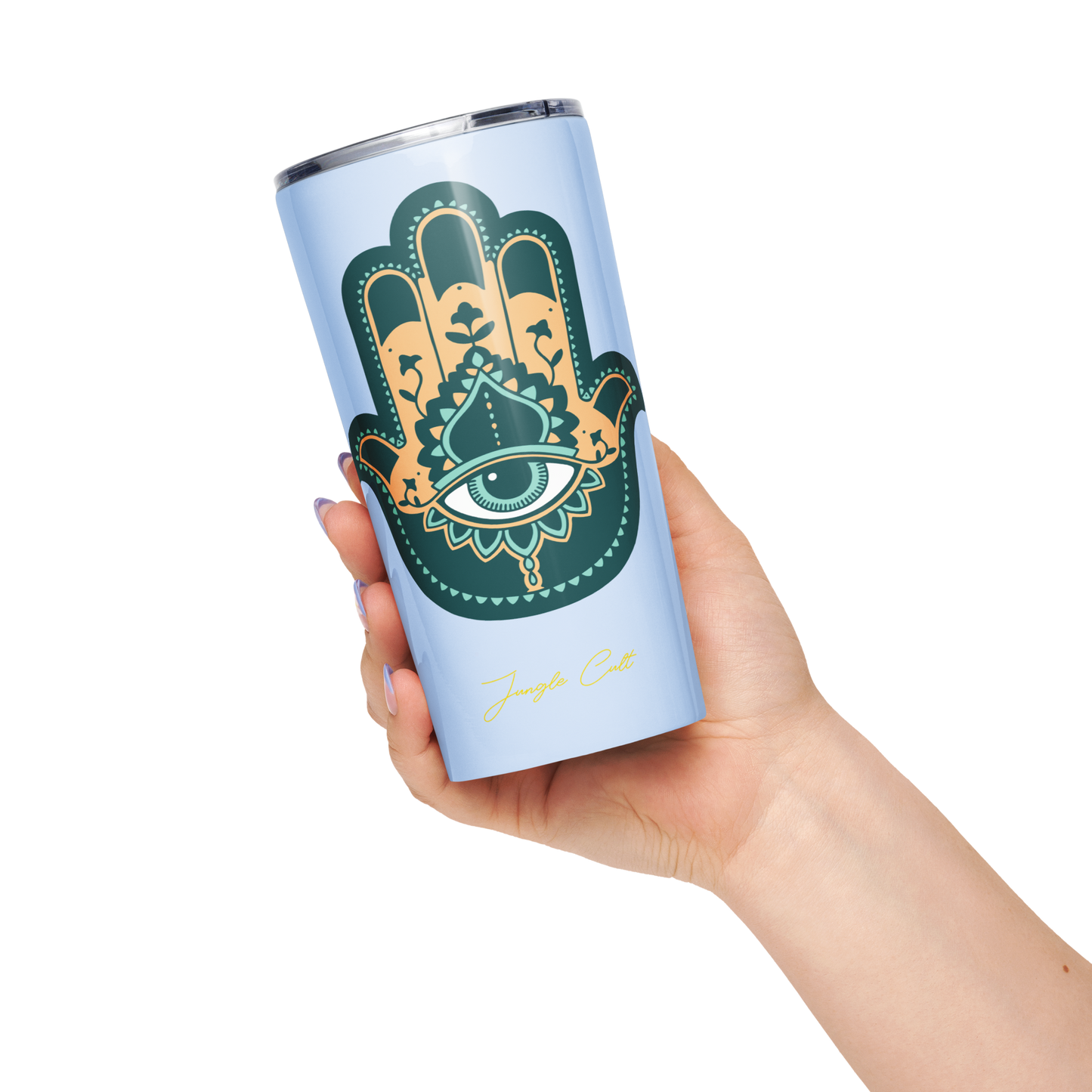 Hamsa Tapered Stainless Steel Tumbler 20 oz