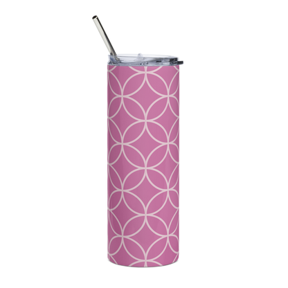 Purple Pattern Stainless Steel Tumbler 20 oz