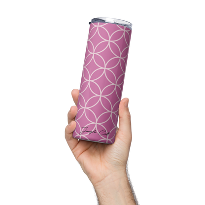 Purple Pattern Stainless Steel Tumbler 20 oz