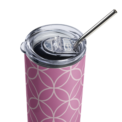 Purple Pattern Stainless Steel Tumbler 20 oz